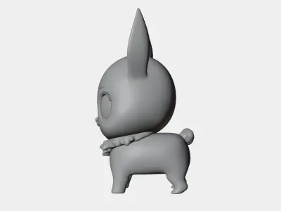 Stylized Toon Rabbit Low-poly 3D model