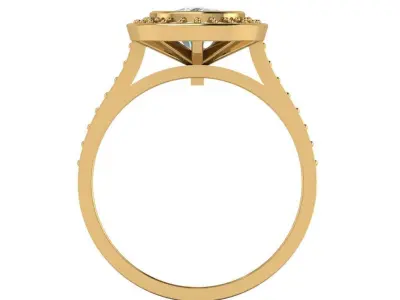 Cushion Halo Ring 633 3D print model