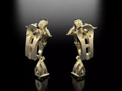Magerit Earrings  3D print model
