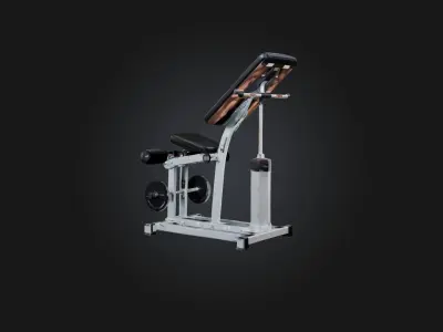 Calf Raise Machine Low-poly 3D model