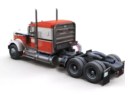 Kenworth W925 Low-poly 3D model