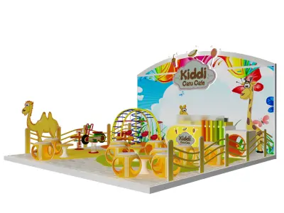 Booth Exhibition Stand a395c 3D model