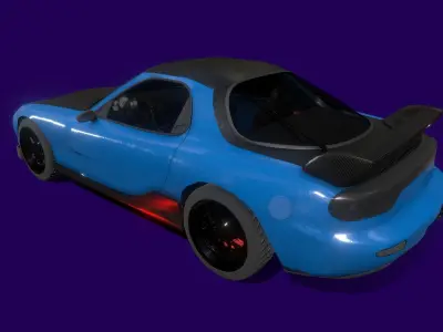 Sonic sports car 3D model
