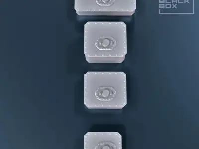 FUEL CELL TANK 4 TYPES SET for miniatures 3D print model