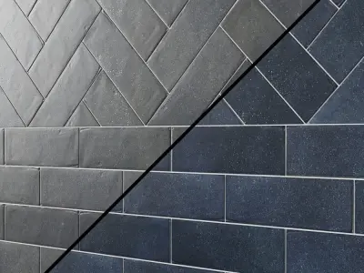 Diesel Camp White Glaze 4x12 Ceramic Tile 3D model