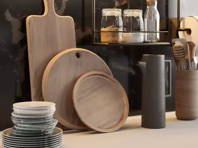 Kitchen Accessories 3D model purchase