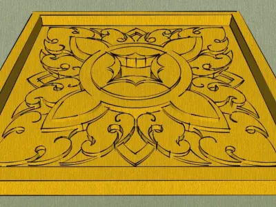 Kbach Khmer Low-poly 3D model