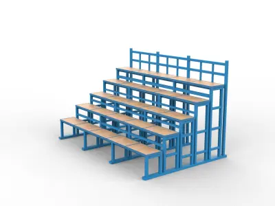 Bleacher 3D model