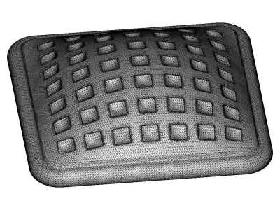 Exquisite Square Cushion Pillow 3D print model