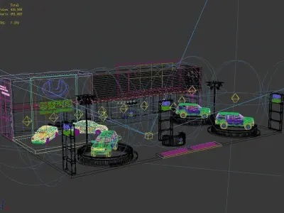 Exhibition - Area - 25X16-3DMAX2009-013 3D model