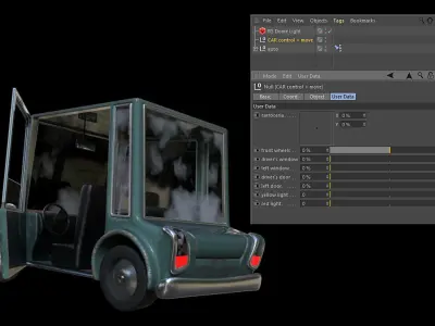 Cartoon Car 3D model 34