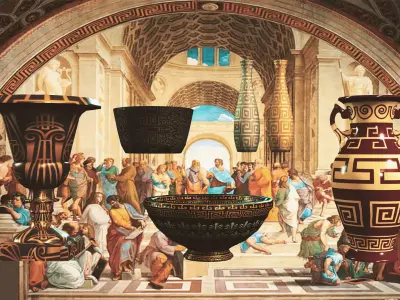 ancient Mythology Greek vase pack 3D model