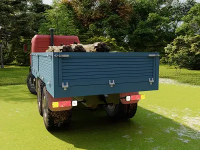 Kamaz truck 3D model