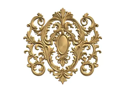 Classic carved decor ornament 474 3D print model purchase