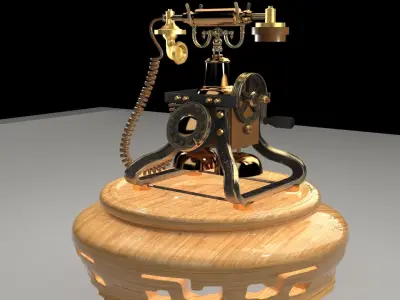Chinese old phone 3D model