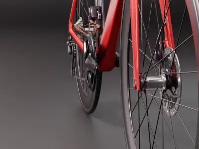 Highpolly  Detailed Road Bike Inspired From Lapierre 3D model