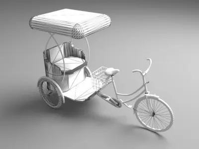 Bike Rickshaw 3D model