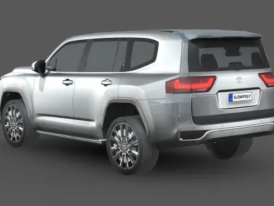 Toyota Land Cruiser 300 Low-poly 3D model
