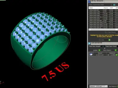 Luxury Men Rings Designs 6MR073 3D print model