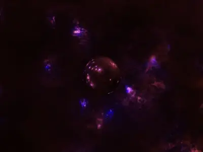 4 space HDRIs Free low-poly 3D model