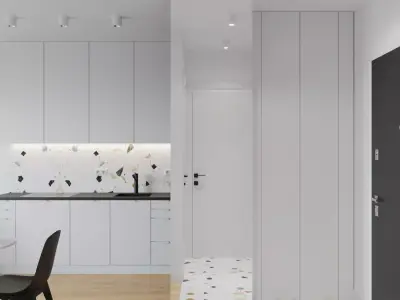 Modern Interior Design Flat Apartament 002 3D model