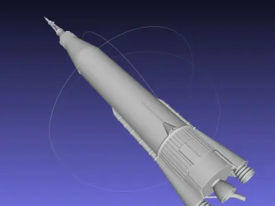 Mercury Atlas LV-3B Printable Rocket Model 3D print model