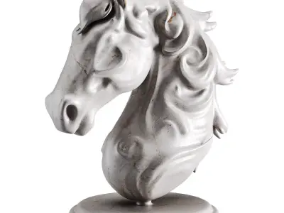 Horse statue Low-poly 3D model shop