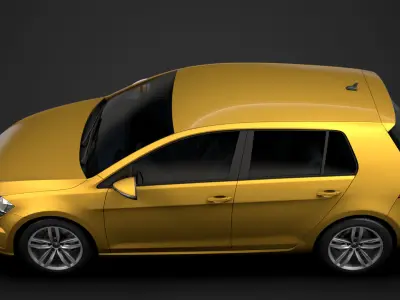 VW Golf TSI 5door Typ5G 2019 3D model