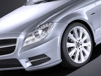 Mercedes-Benz CLS Shooting Brake 2013 VRAY 3D model