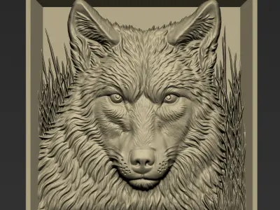 Wolf Head A20 3D print model
