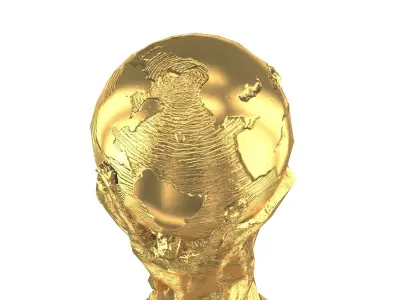 FIFA World Cup Trophy Low Poly 3D model