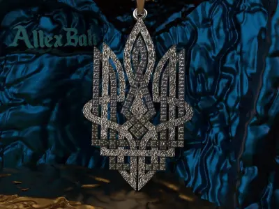 Ukrainian Trident 3D print model