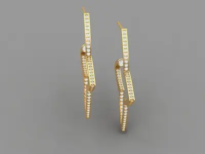 Star Earings 3D print model