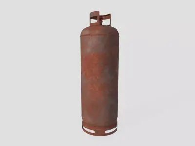 Gas Bottle M7 old version Low-poly 3D model
