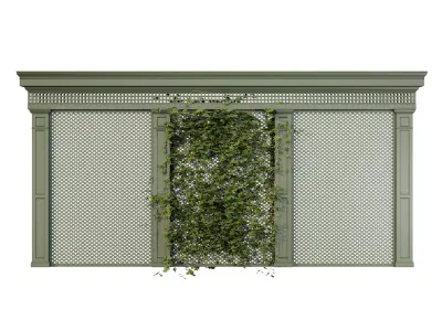 Decorative fence 3D model