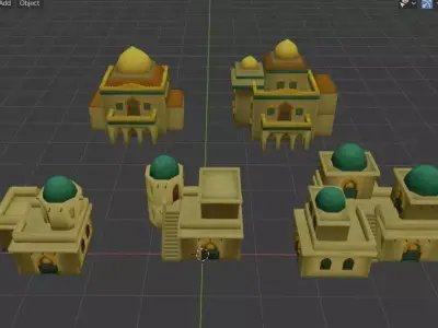 Arab House Low-poly 3D model