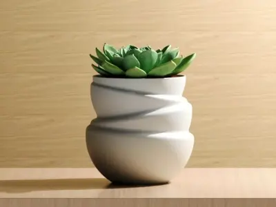 Floating Spheres Planter 3D print model