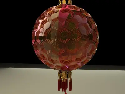 Chinese Red Lantern 3D model