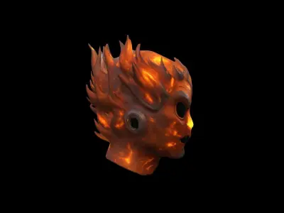 3d Model Fire Elemental Antihero 3D model