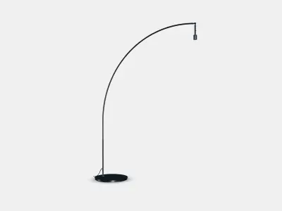SKAFTET Floor lamp base arched Low-poly 3D model