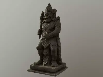 Balines Temple Guardian B 3D model