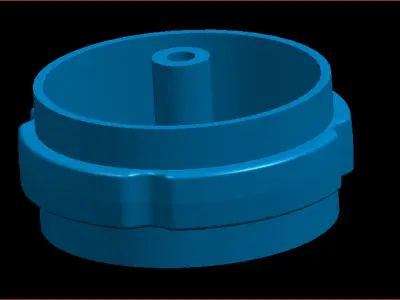 Wheel rim in 1 18 scale 3D print model
