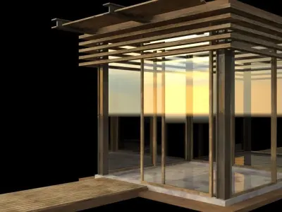 Garden House Detail Texture 3D model