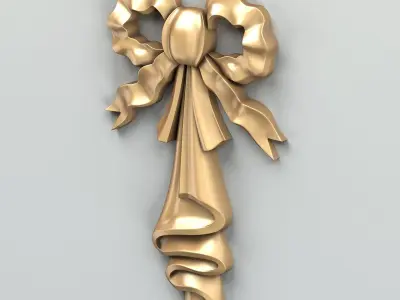 Carved decor central 016 3D model