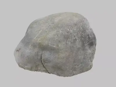 Gray Boulder - Varying LOD Free low-poly 3D model