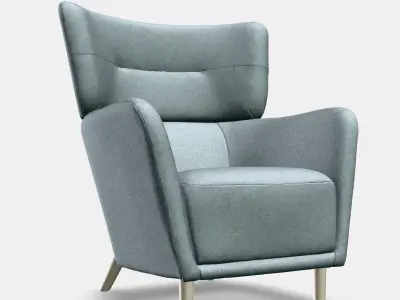OSKARSHAMN Wing chair 3D model
