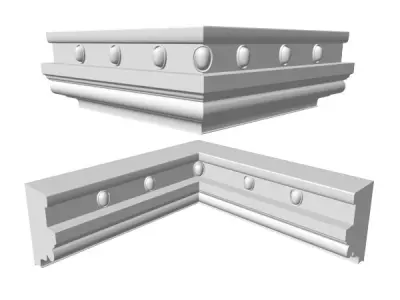 Moulding two corner brackets 3D model