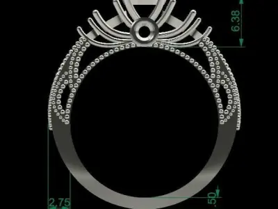 Diamond Ring 3D print model