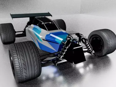 RC CAR model Low-poly 3D model
