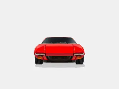 De Tomaso Pantera 1974 Low-poly 3D model